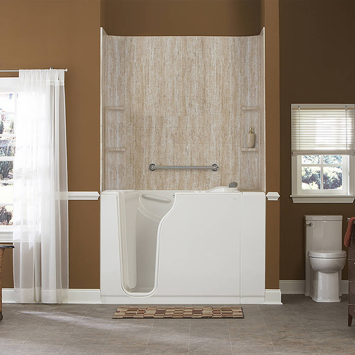 Gelcoat Premium Series 30x52-inch Walk-In Bathtub with Combination Air Spa and Whirlpool Massage Systems - Left Door and Drain 3052105CL.W