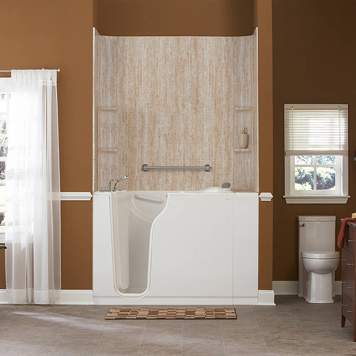 Gelcoat Premium Series 30x52-inch Walk-In Bathtub with Air Spa System - Left Door/Drain 3052109AL.W