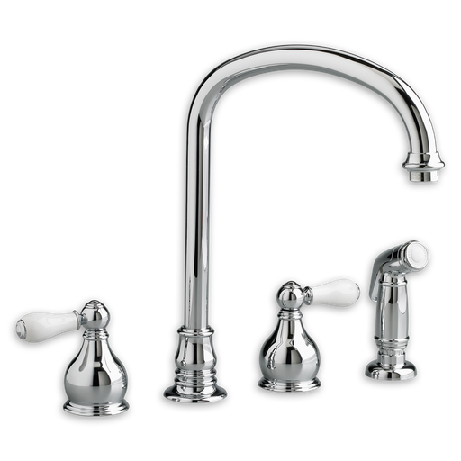 Williamsburg 2-Handle Bottom-Mount Kitchen Faucet with Separate Side Spray 4752.002
