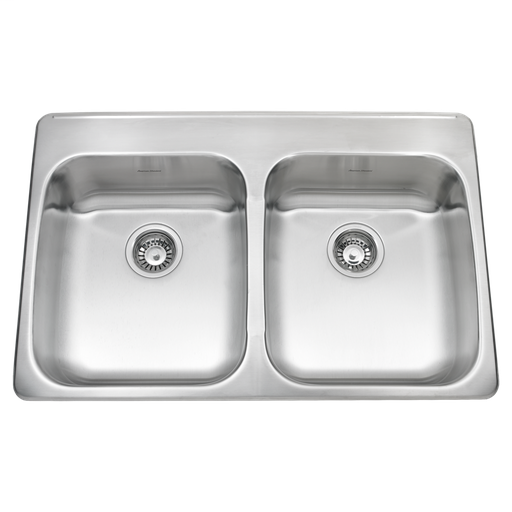 ADA Double Bowl 33 Inch 18 Gauge Kitchen Sink 24DB332211290