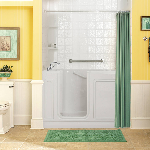 Gelcoat Premium Series 32x60-inch Walk-In Bathtub with Whirlpool Massage System - Left Door/Drain with Tub Faucet 3260219WL.W