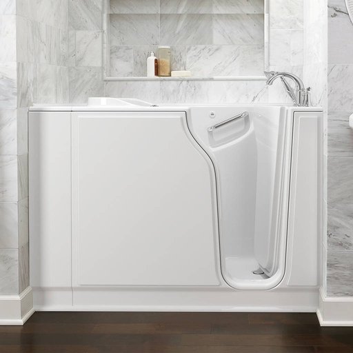 Gelcoat Value Series 30x52 Inch Walk-In Bathtub with Whirlpool Massage System - Right Hand Door and Drain 3052409WR.W
