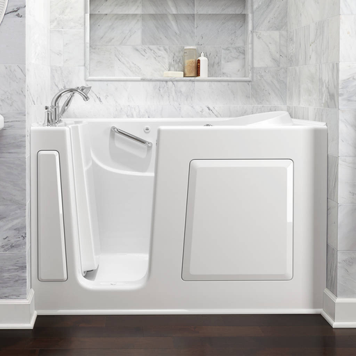Gelcoat Value Series 60x30-Inch Walk-In Bathtub with Whirlpool Massage System - Left Hand Door and Drain 3060409WL.W