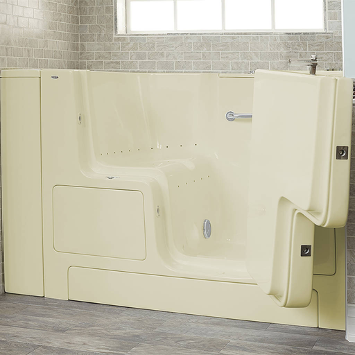 Gelcoat Premium Series 32x52-inch Outward Opening Door Walk-In Bathtub with Air Spa System - Right Door/Drain 3252OD105AR.L