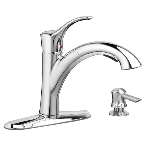 Mesa 1-Handle Pull-Out Kitchen Faucet with Soap Dispenser 9015101.002