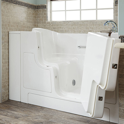 Gelcoat Value Series 30x52-inch Outward Opening Door Soaking Walk-In Bathtub - Right Door and Drain 3052OD709SR.W