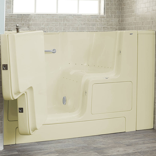 Gelcoat Premium Series 32x52-inch Outward Opening Door Walk-In Bathtub with Air Spa System - Left Door/Drain 3252OD105AL.L