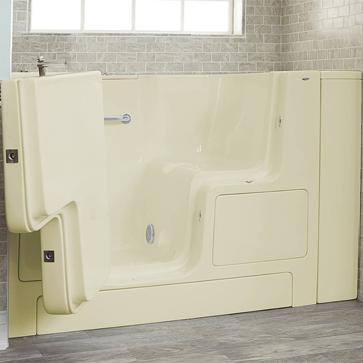 Gelcoat Premium Series 32x52-inch Outward Opening Door Walk-In Soaking Bathtub - Left Door/Drain 3252OD105SL.L