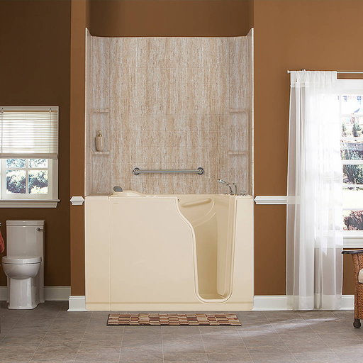 Gelcoat Premium Series 30x52-inch Walk-In Bathtub with Combination Air Spa and Whirlpool Massage Systems - Right Door/Drain 3052109CR.L