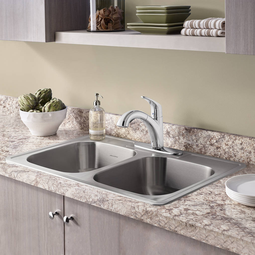 Colony 33x22-inch ADA Double Bowl Stainless Steel Kitchen Sink 22DB6332283S.075