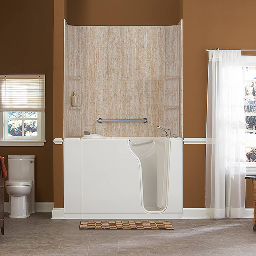 Gelcoat Premium Series 30x52-inch Walk-In Bathtub with Combination Air Spa and Whirlpool Massage Systems - Right Door/Drain 3052109CR.W