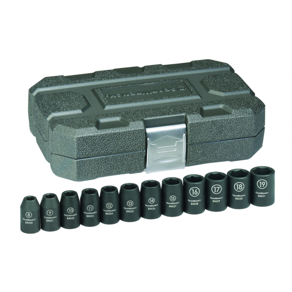12 Pc. Impact Socket Set Metric 1/2" Drive