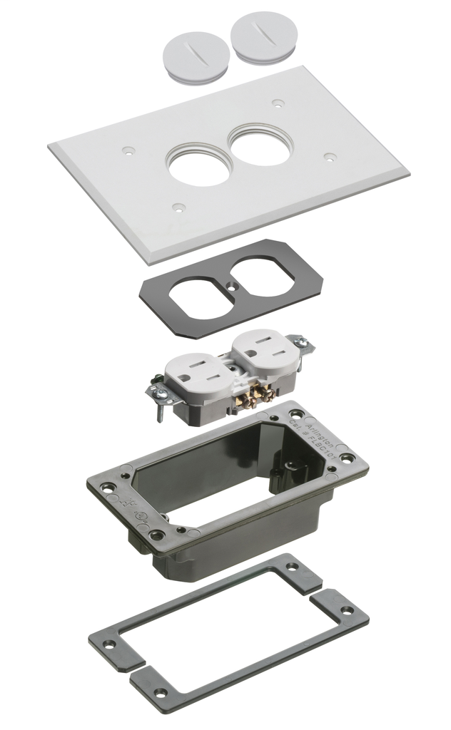 FLBC101WTK Concrete Rough-In Floor Box and Trim Kits