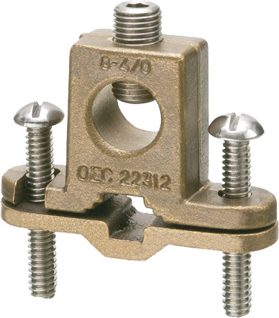 718DB Bare Wire Ground Clamp with Closed Lug