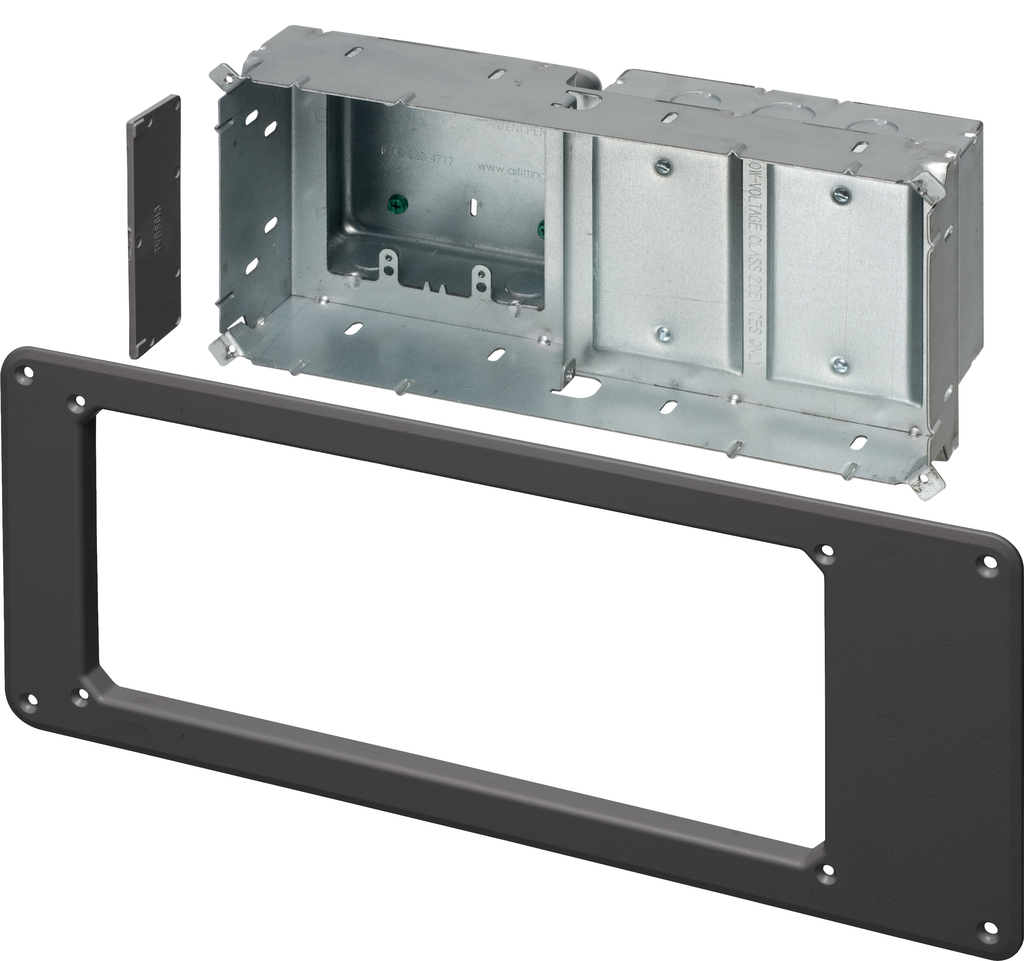 Product image for ARL TVBS613BL STEEL TV BOX W/BLACK