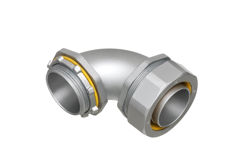 Arlington LT90350 3-1/2 Inch 90 Degree Liquidtight Connector Arlington LT90350 3-1/2 Inch 90 Degree Liquidtight Connector