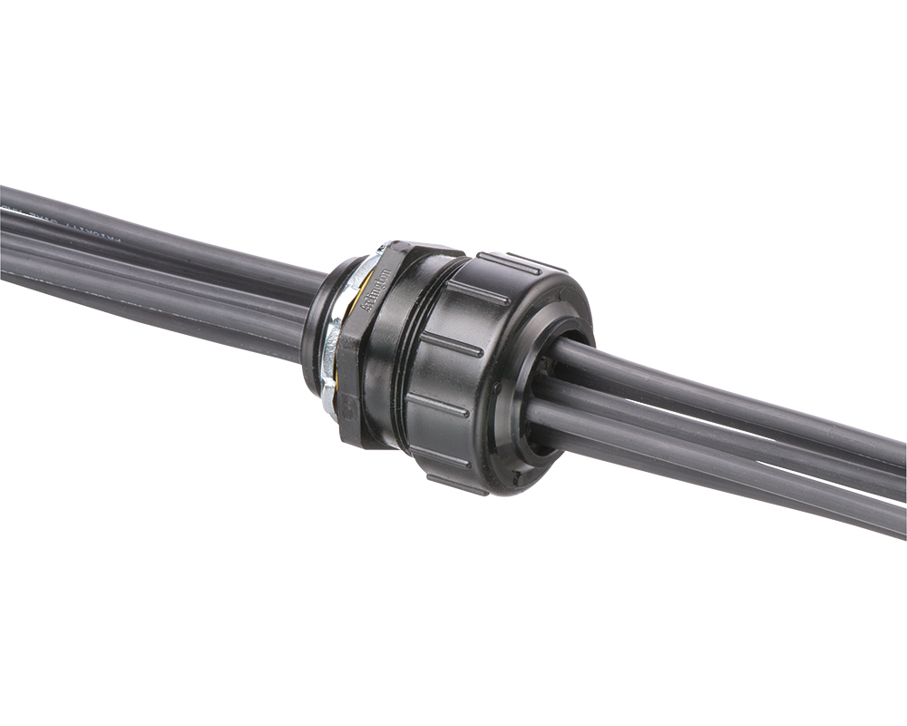 Arlington NMPV100 1" MultiHole Cord Grip Connector, NonMetallic