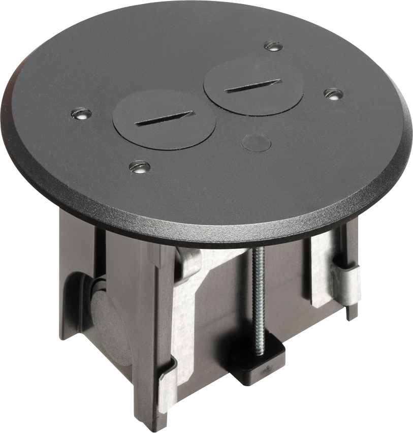 ARL FLBAR101BL BLACK ADJ FLOOR BOX- ARL FLBAR101BL BLACK ADJ FLOOR BOX-