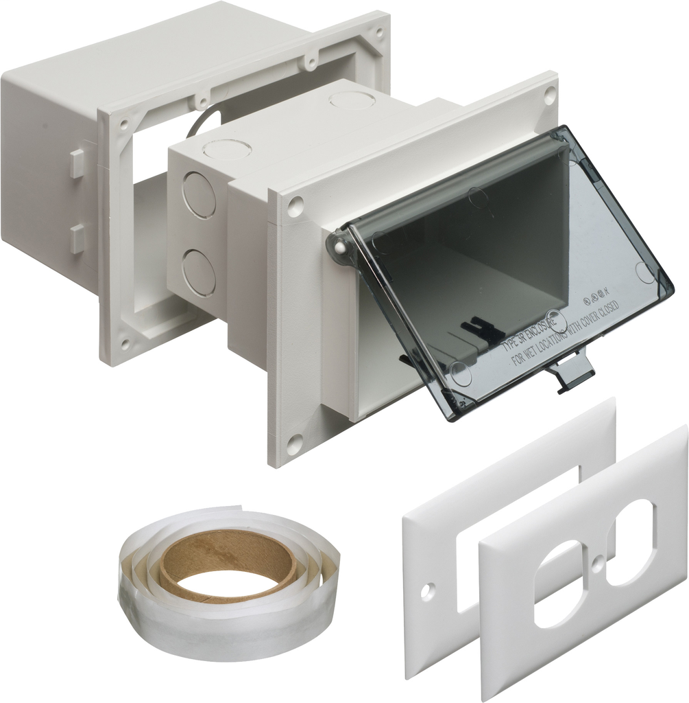 Arlington DVB1C In-Box Vertical Clear Weatherproof Box Kit Arlington DVB1C In-Box Vertical Clear Weatherproof Box Kit