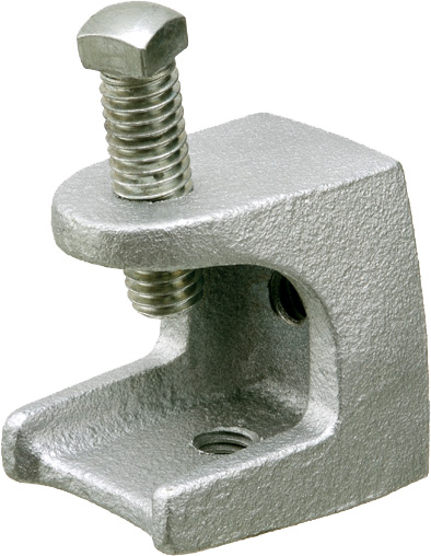 Product image for Arlington MBC27 2" Beam Clamp, 3/8-16 Rod Size, Malleable Iron