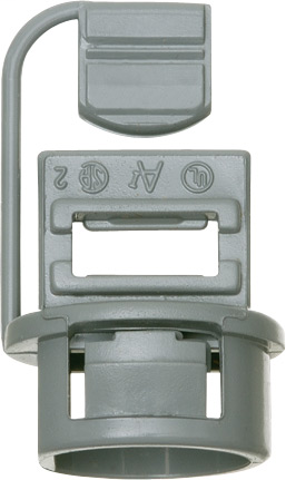 Non-metallic Push-In connector utilizes a wedge push in design for a secure grip with a knockout size of 1/2 inch only accepts 1-14/2 to 1-10/2 NM wire.