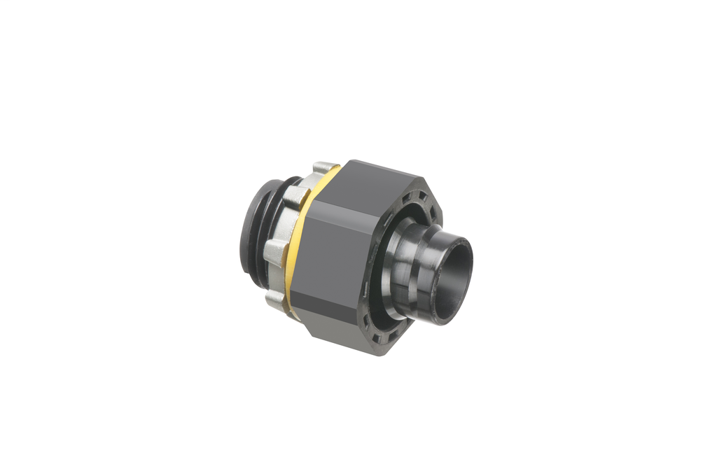 Product image for Arlington NMSC75BL 3/4" Non-Metallic Screw-On Liquidtight Connector, Black