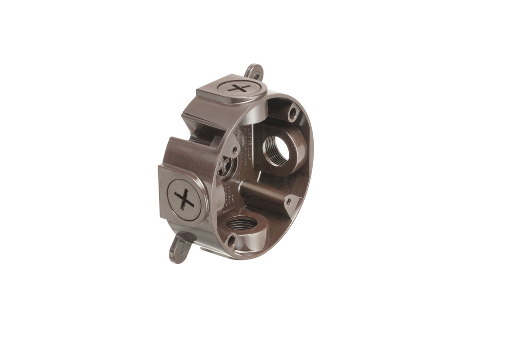 Product image for Arlington FBC4225BR Round Non-Metallic Rainbox, Brown