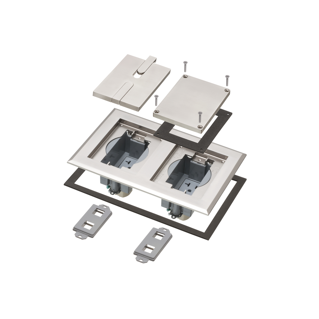 Product image for ARL FLBC8528NL NICKEL FLOOR BOX