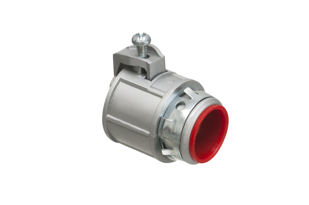 Product image for Arlington SG75AST 3/4" Saddlegrip® Snap-Tite® Insulated Connector, Flex/AC/MC/HCF, Zinc Die-Cast