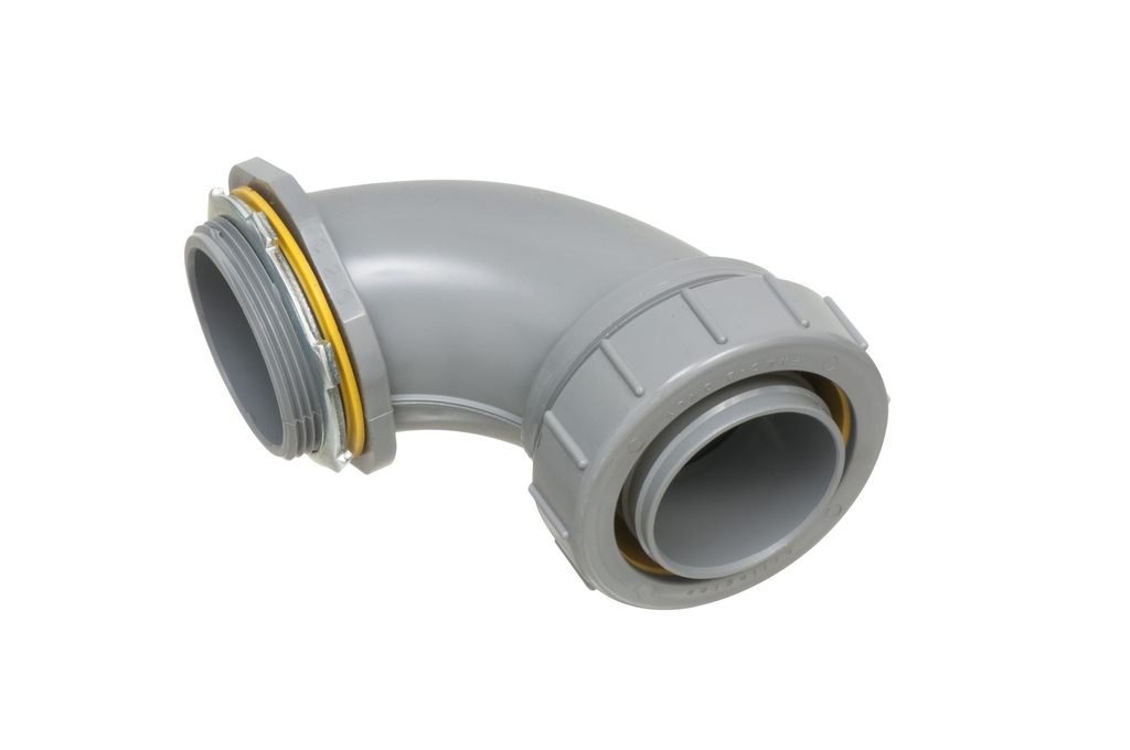 Arlington NMLT90200 2 Inch PVC Liquidtight 90 Degree Connector Arlington NMLT90200 2 Inch PVC Liquidtight 90 Degree Connector