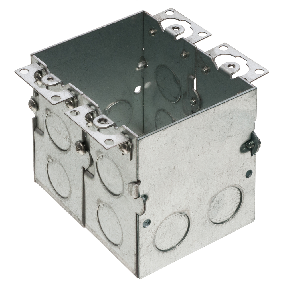Product image for Arlington FLB5548 2-Gang Steel Floor Outlet Box