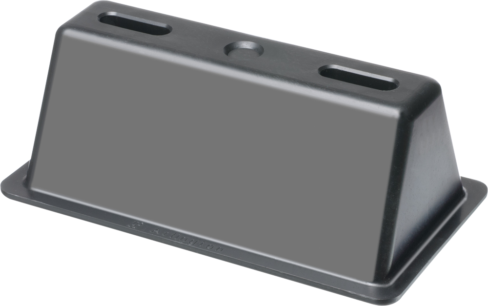 Product image for Arlington RTSB409 Roof Topper Conduit / Raceway Support, Base Only, 9" x 4"