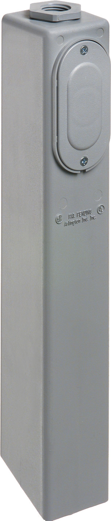Product image for Arlington GPLN15GR 15" Low-Profile Support Post for 3-Wire Fixtures, Gray