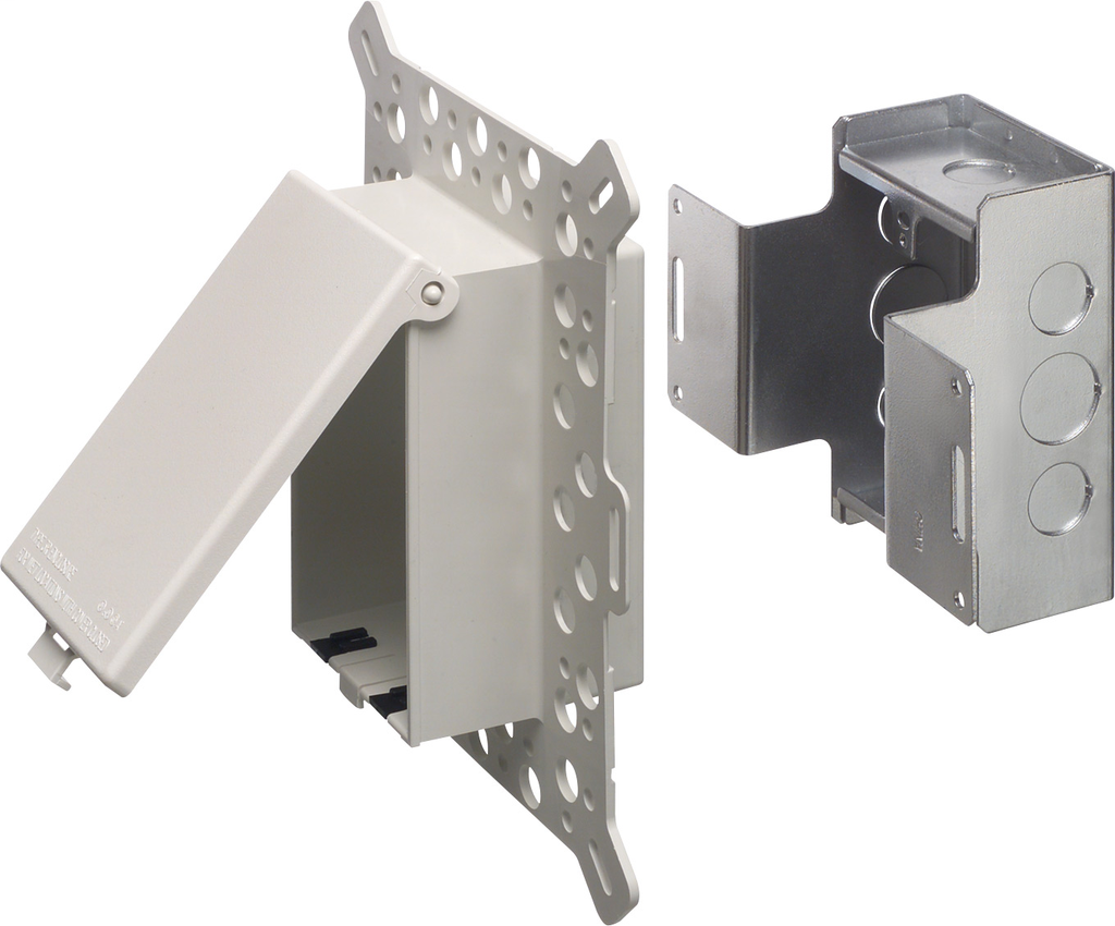 Product image for Arlington DSBVM1C Vertical Stucco, Textured Surface, Rigid Siding Box, Metal Box / Clear Cover