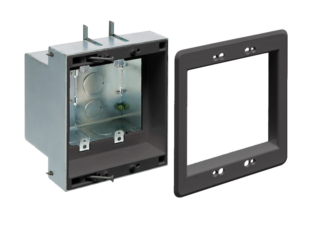 Product image for ARL TVBS505BL 2 GANG BLACK TV BOX