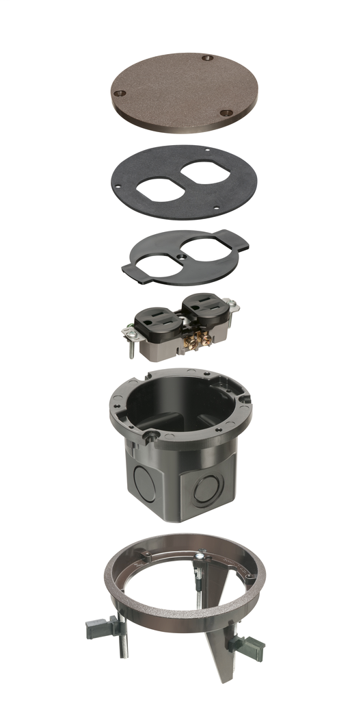 Product image for ARL FLB4360BR DROPIN FLOOR BOX BROW