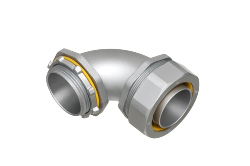 LT90150 - Straight, zinc die-cast connector for use with metallic or non metallic liquid tight conduit type B only. 1-1/2" Trade Size. 90 degrees.