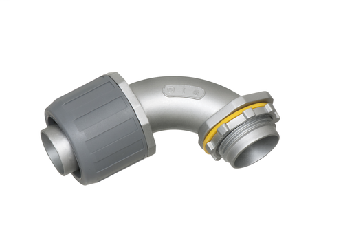 Product image for Arlington LT9010 1" Push-On Liquidtight 90deg Connector, Zinc Die-Cast