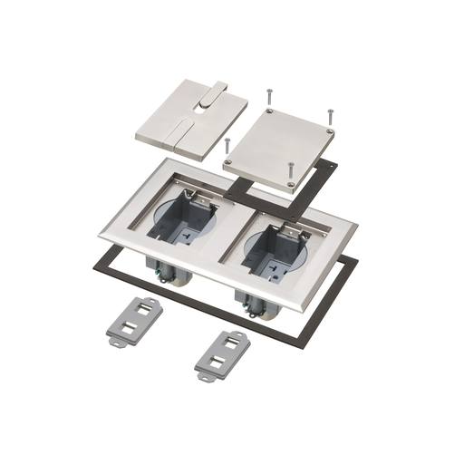 Product image for ARL FLBC8528NL NICKEL FLOOR BOX