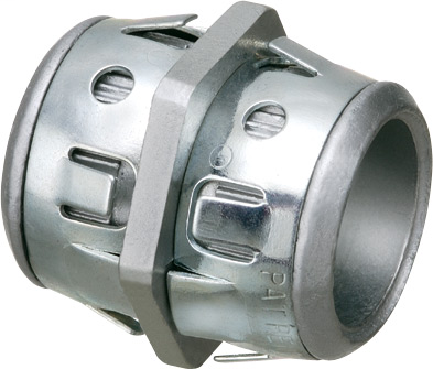1/2" Box to Box connecter, zinc die-cast with two snaptite rings.