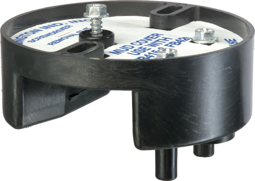 FB415 - Press on Fan and Fixture Mounting Box. 70lb Fan, 200lb Fixture. 2 Hour Fire Rating. For 1/2" and 5/8" drywall. 10.3 cu.