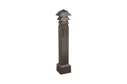 Product image for Arlington GPBK35BR 35" Gard-N-Post Bollard w/ Fixture, Bronze