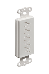 Arlington CED130 Cable Entry Device w/ Slotted Cover, White