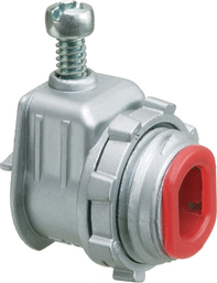 Arlington L15A 3/8" 1-Screw Saddle MC / Flex / AC Connector, .460-.585