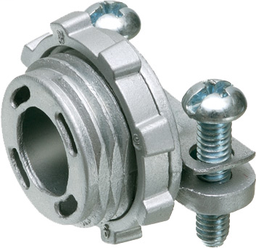 Arlington 8400 3/8" Cable Connector, Flex/AC/MC/NM, Zinc Die-Cast