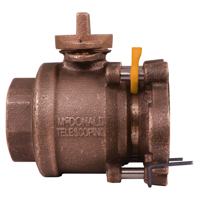 7E6100MW 2 BALL VALVE FLARE X TELESCOPING METER FLANGE