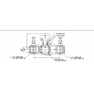 76100QA 1 BCURB CTS x CTS W/ANODE NUTS-NL