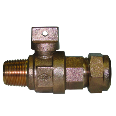 74101BCAPQ 1 1/2 BALL CORP/CURB AWWA X CTS 16P-NL