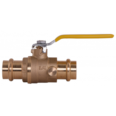 72028PFD 1/2 FULL PORT BALL VALVE W/DRAIN PRESS FIT-NL