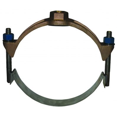 3836F 6X1 SS SGL STRAP SADDLE 6.90 X FNPT FLT GSKT
